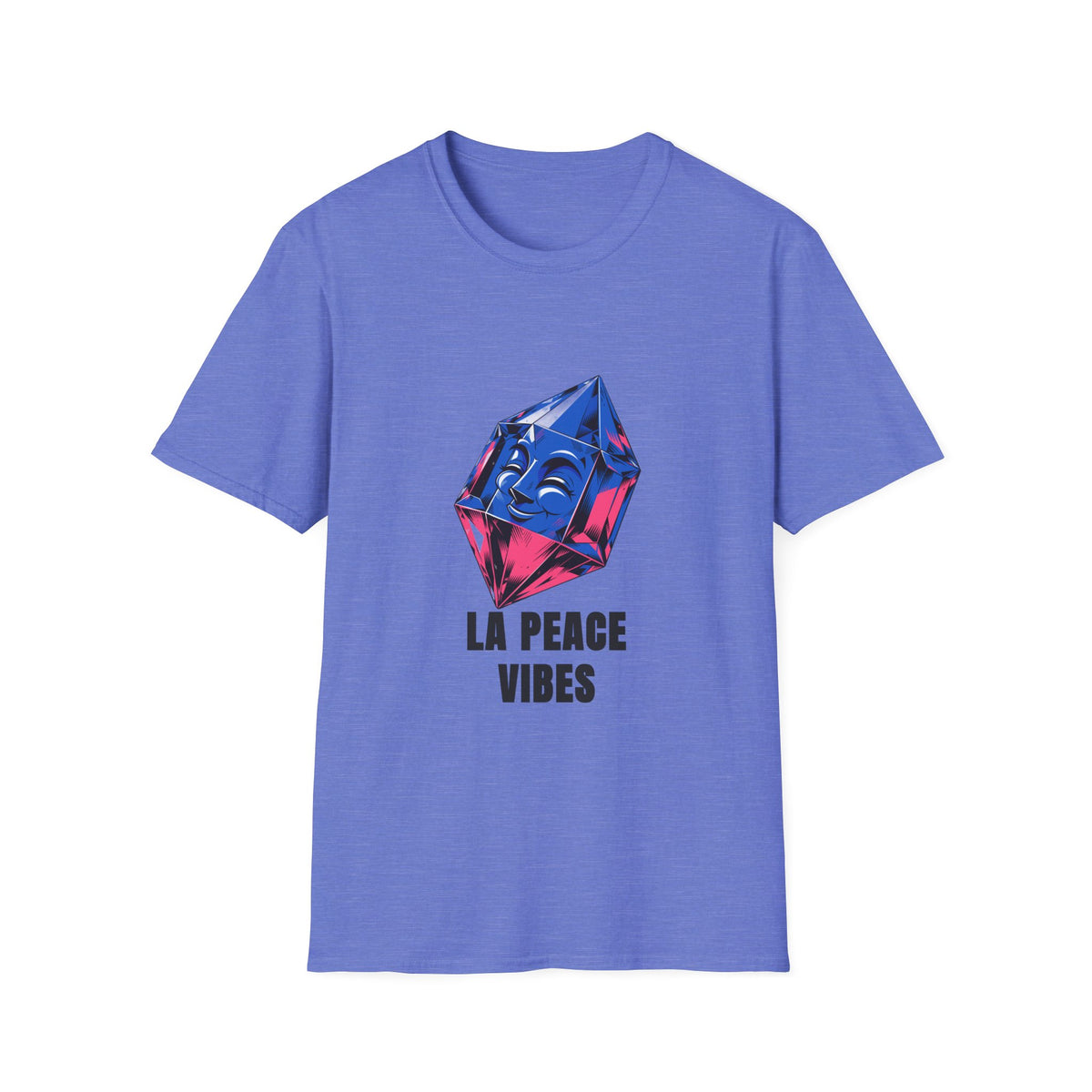 Peace Vibes T-Shirt — Blue Crystal Smiling Buddha Graphic Tee - Trending Now - August 2026