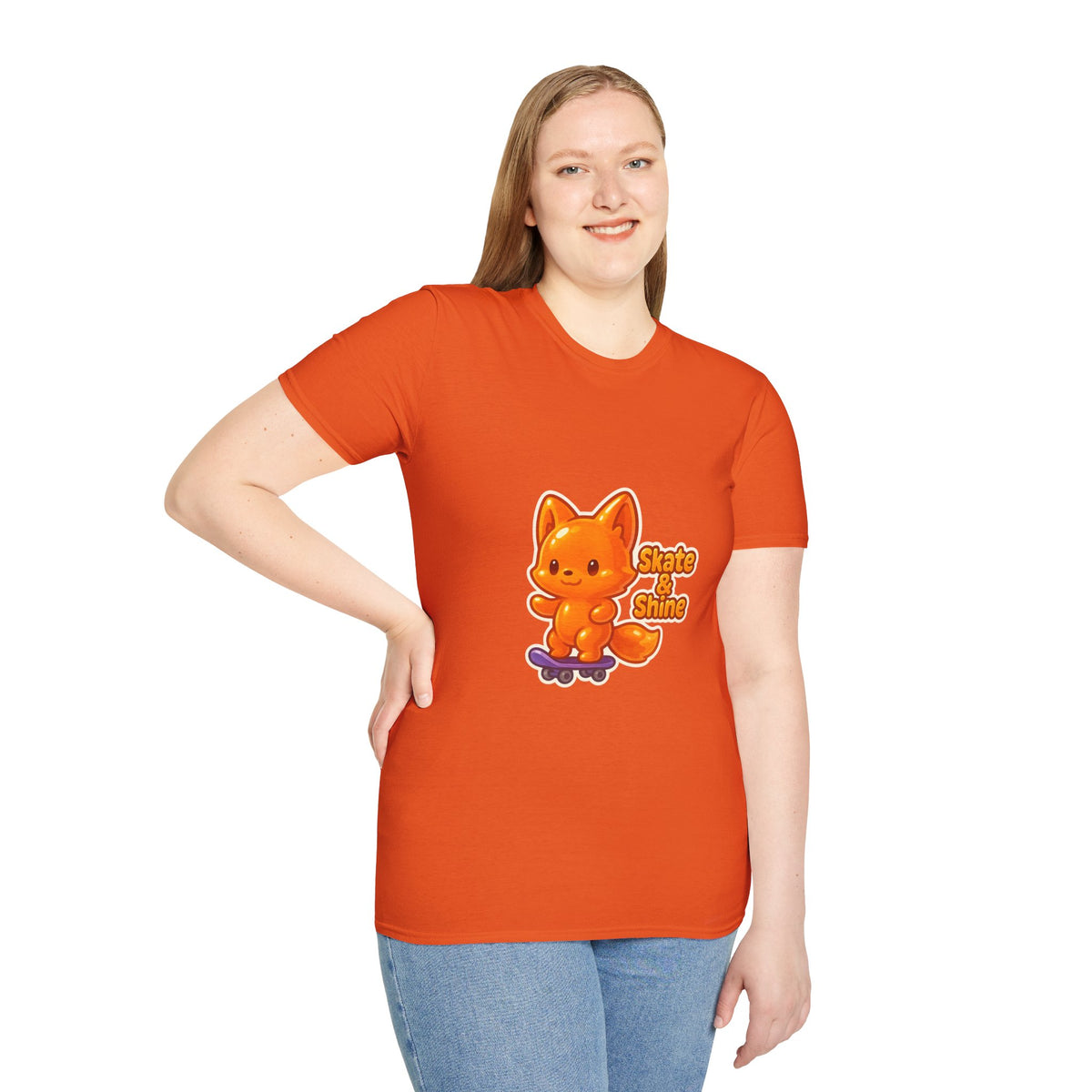 Cute Orange Fox Skateboard T-Shirt — "Gotta Skate" Graphic Tee - Trending Now - October 2026