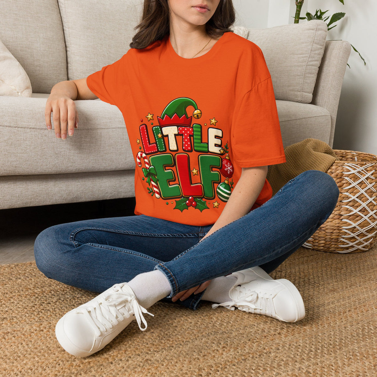 Little Elf Christmas T-Shirt — Cute Holiday Kids/Family Elf Tee