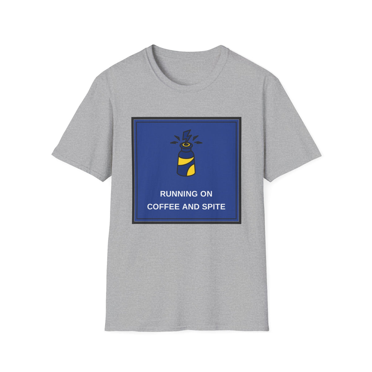 T-Shirt — Running on Coffee and Spite Graphic Tee - Trending Now - August 2026
