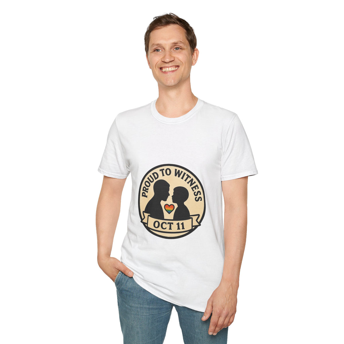 T-Shirt — Proud to Witness Oct 11 Badge Tee - Trending Now - October 2026