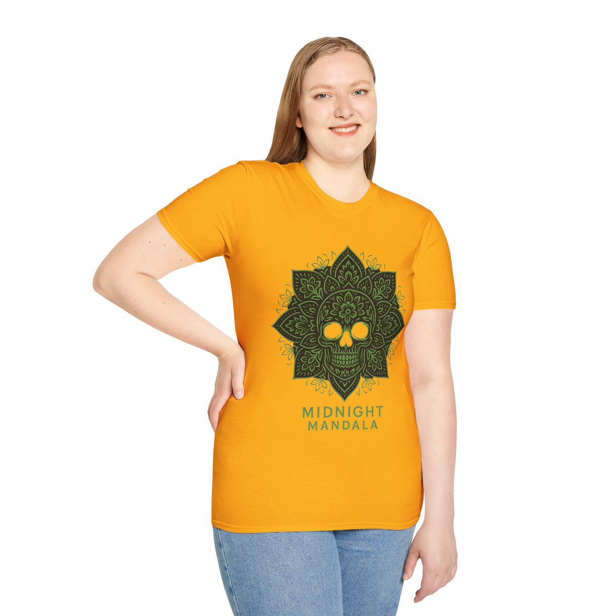 Mandala Skull T-Shirt — Midnight Mandala Floral Skull Tee - Trending Now - August 2026