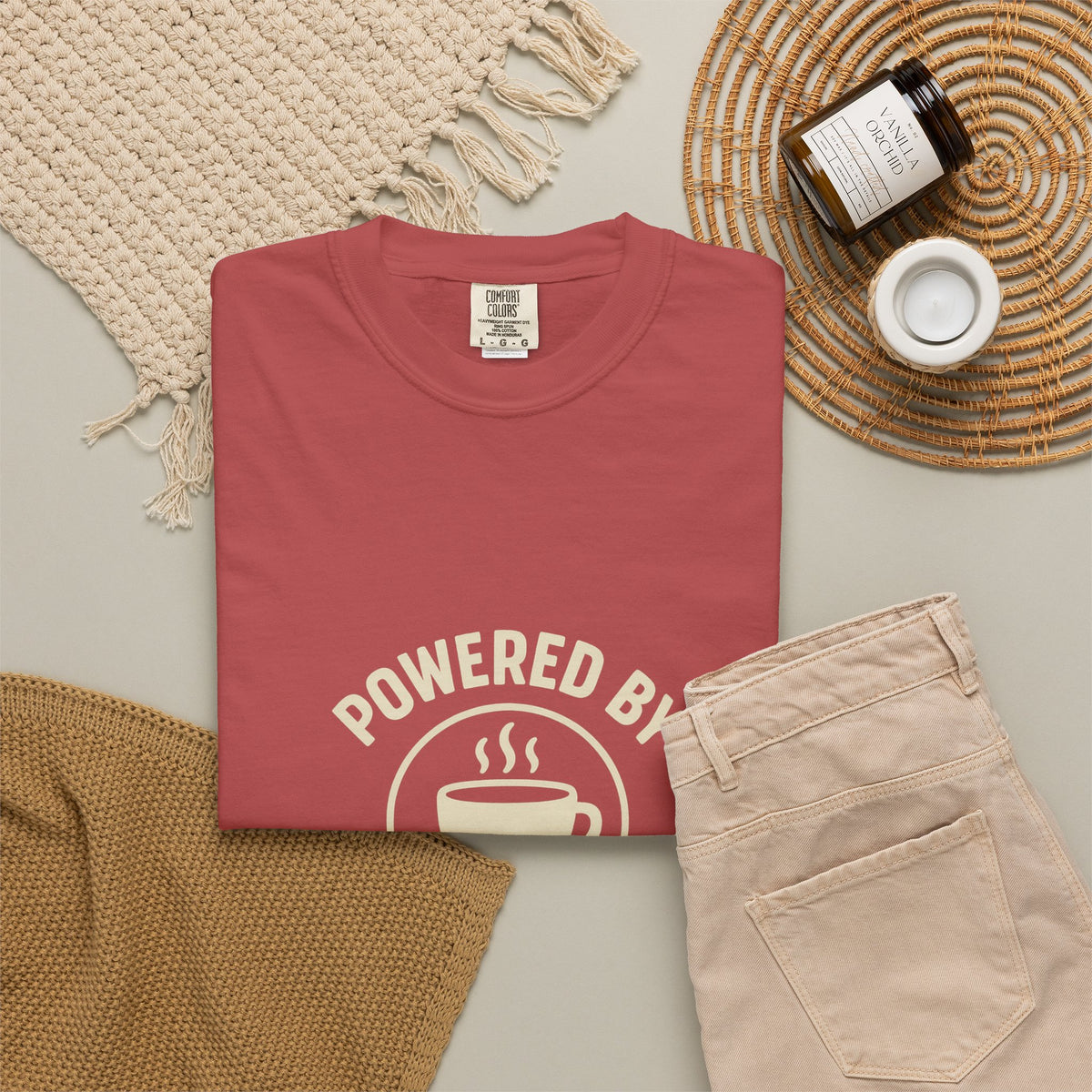 Christmas Baking T-Shirt — "Powered by Coffee and Christmas Baking"- Trending Now - October 2026