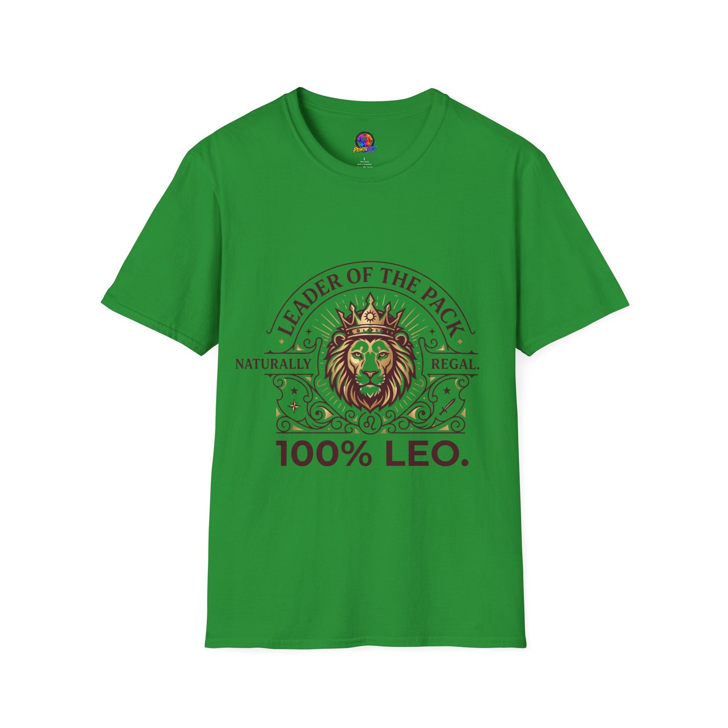 Leo Leader of the Pack T-Shirt — 100% Leo Zodiac Lion Tee