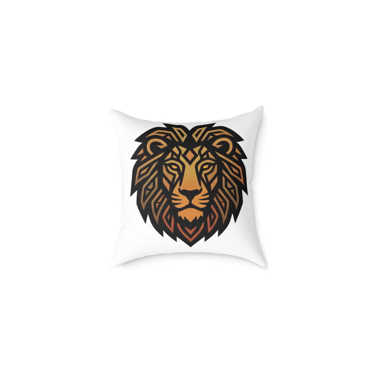 Leo Zodiac Lion Square Poly Canvas Pillow