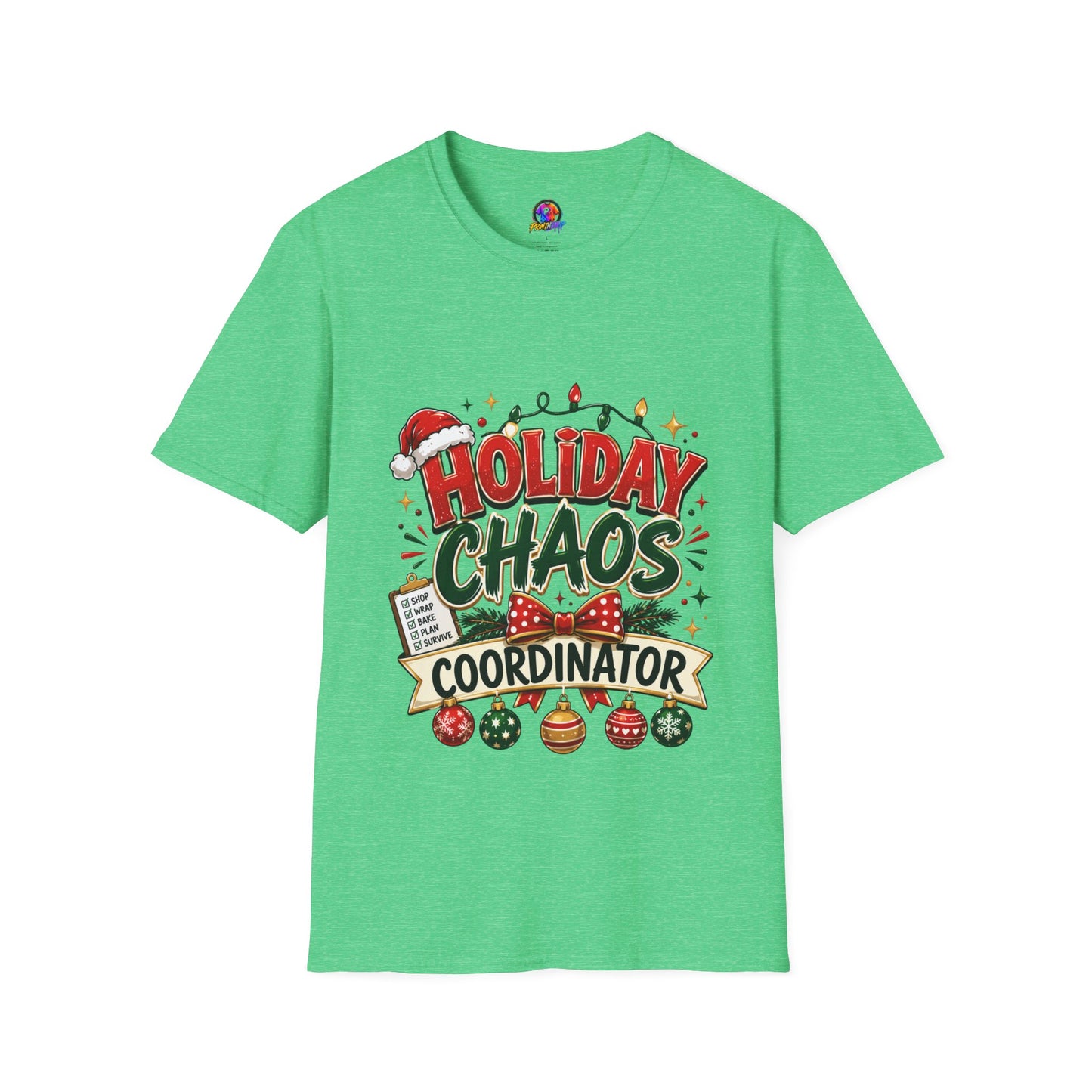 Holiday Chaos Coordinator T-Shirt — Funny Christmas Crew Tee