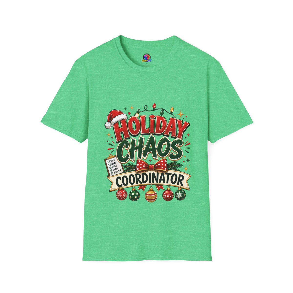 Holiday Chaos Coordinator T-Shirt — Funny Christmas Crew Tee