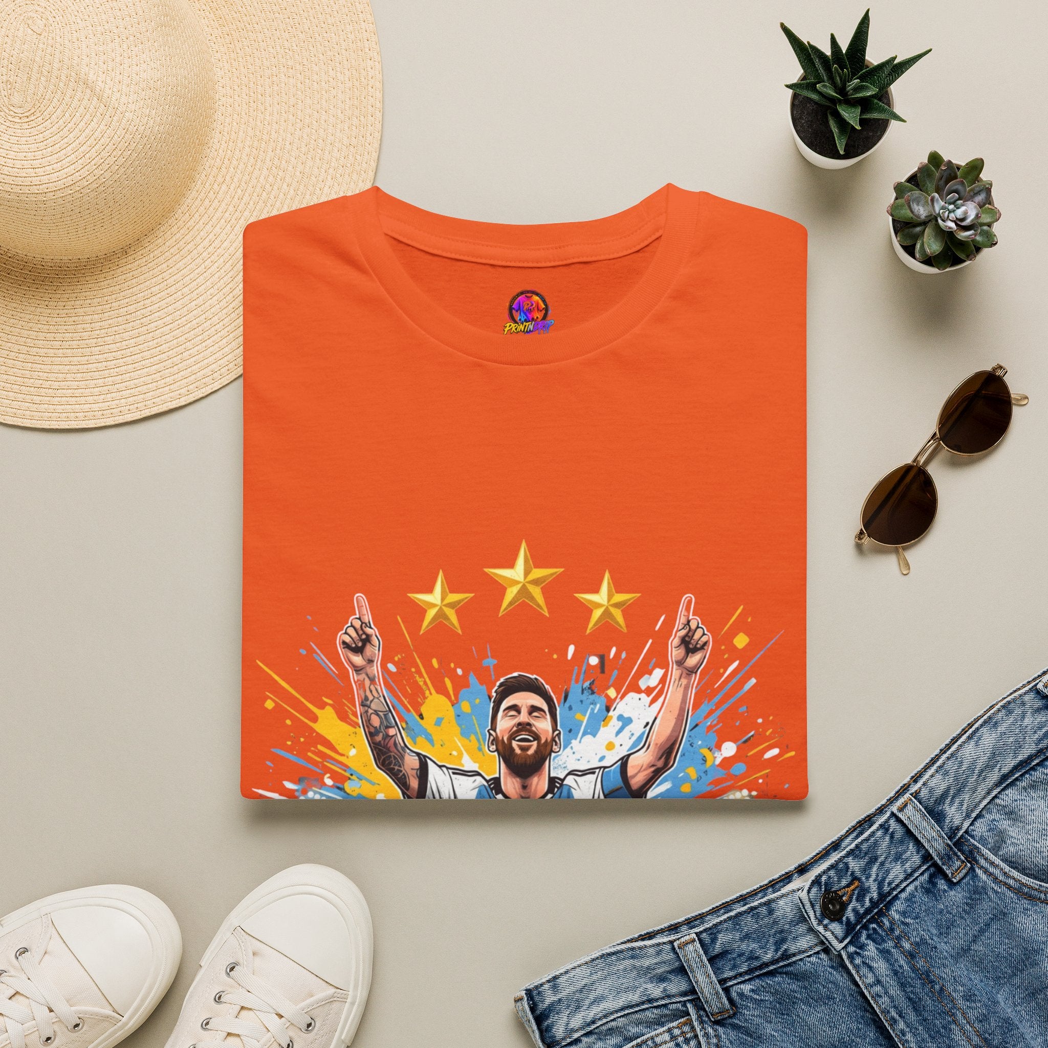 Argentina Messi  Soccer T‑Shirt — Argentina Messi 10 Fan Tee