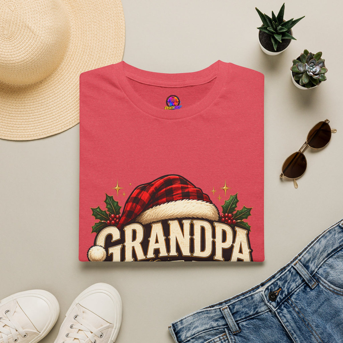Christmas Grandpa Clause Unisex Softstyle T-Shirt
