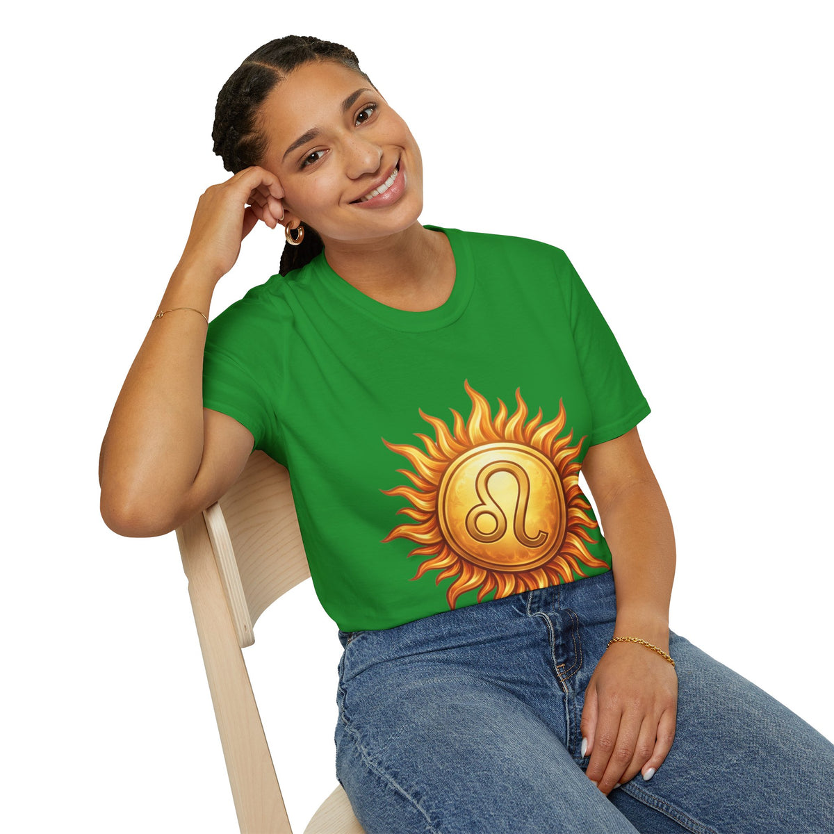 Leo Sun T‑Shirt — Zodiac Sunburst Graphic Tee