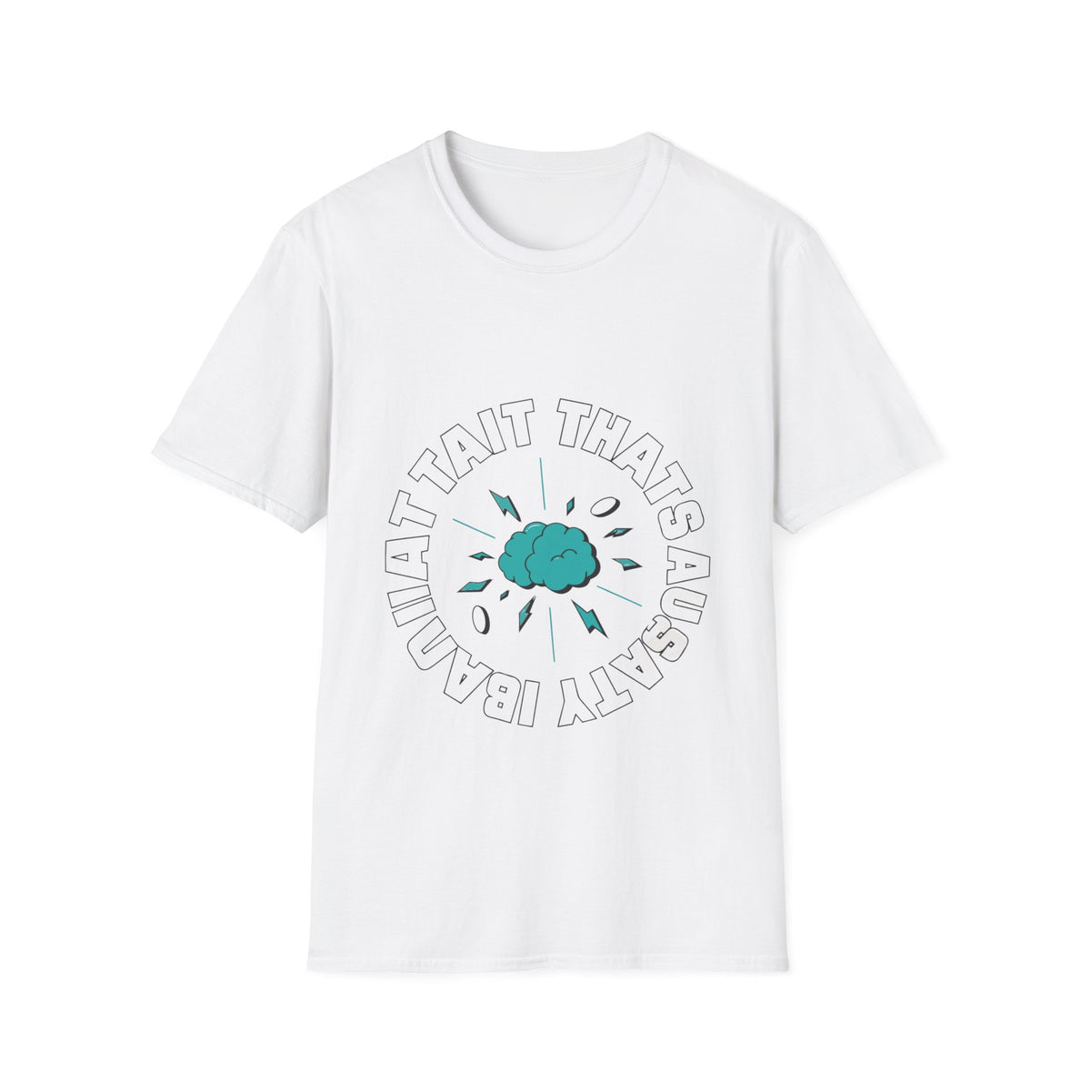 "That's Anxiety" Brain Storm Circular Graphic Tee - Trending Now - September 2026