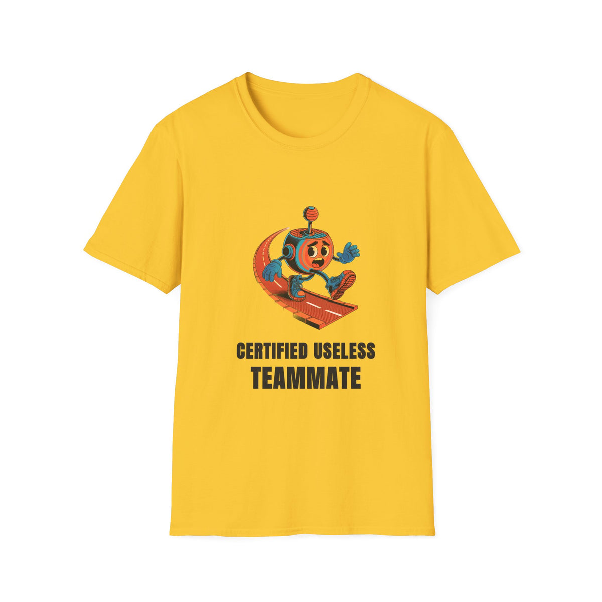 Certified Useless Teammate T-Shirt — Retro Robot Graphic - Trending Now - August 2026