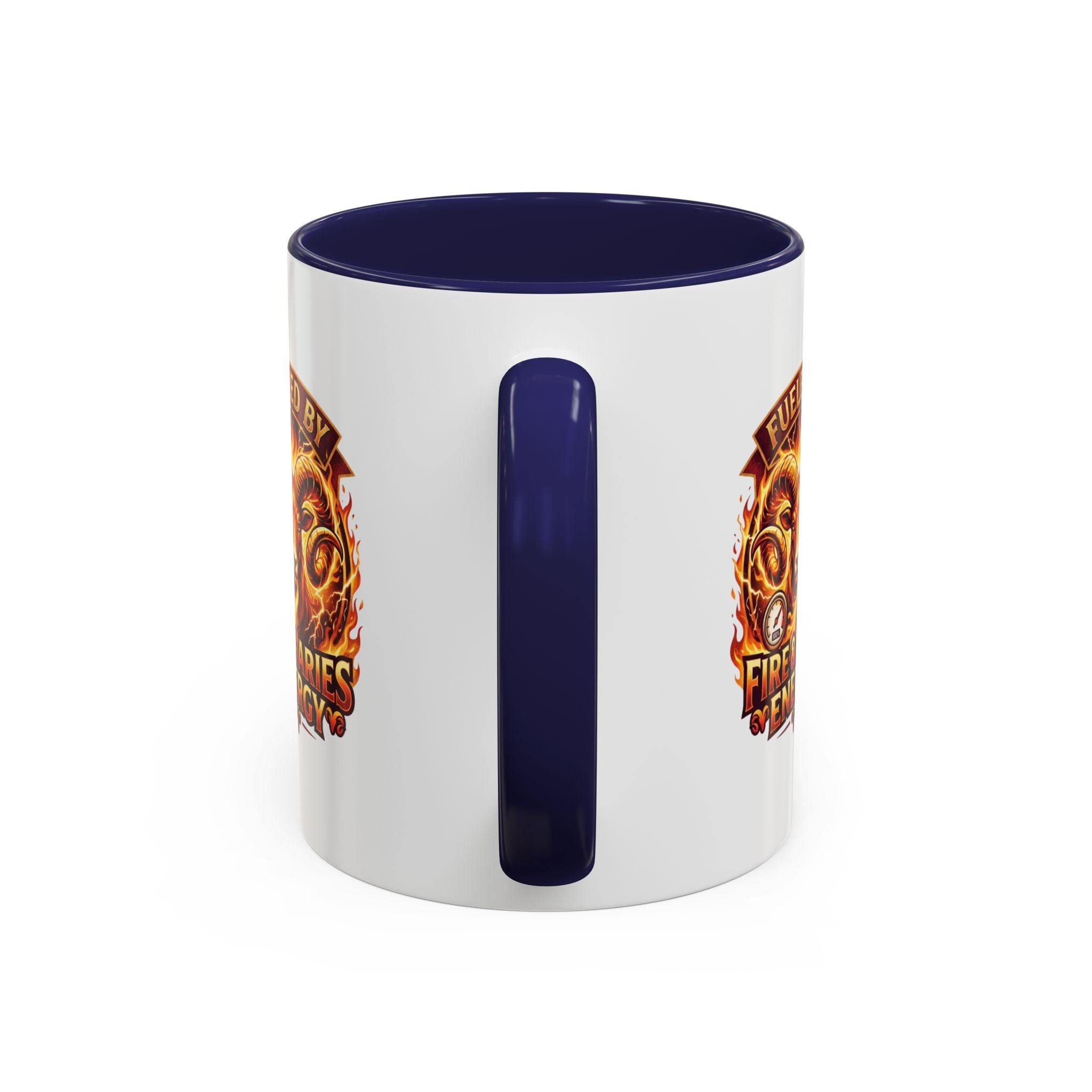 Fueled by Fire & Aries Energy Mug – Zodiac Ram Coffee Cup