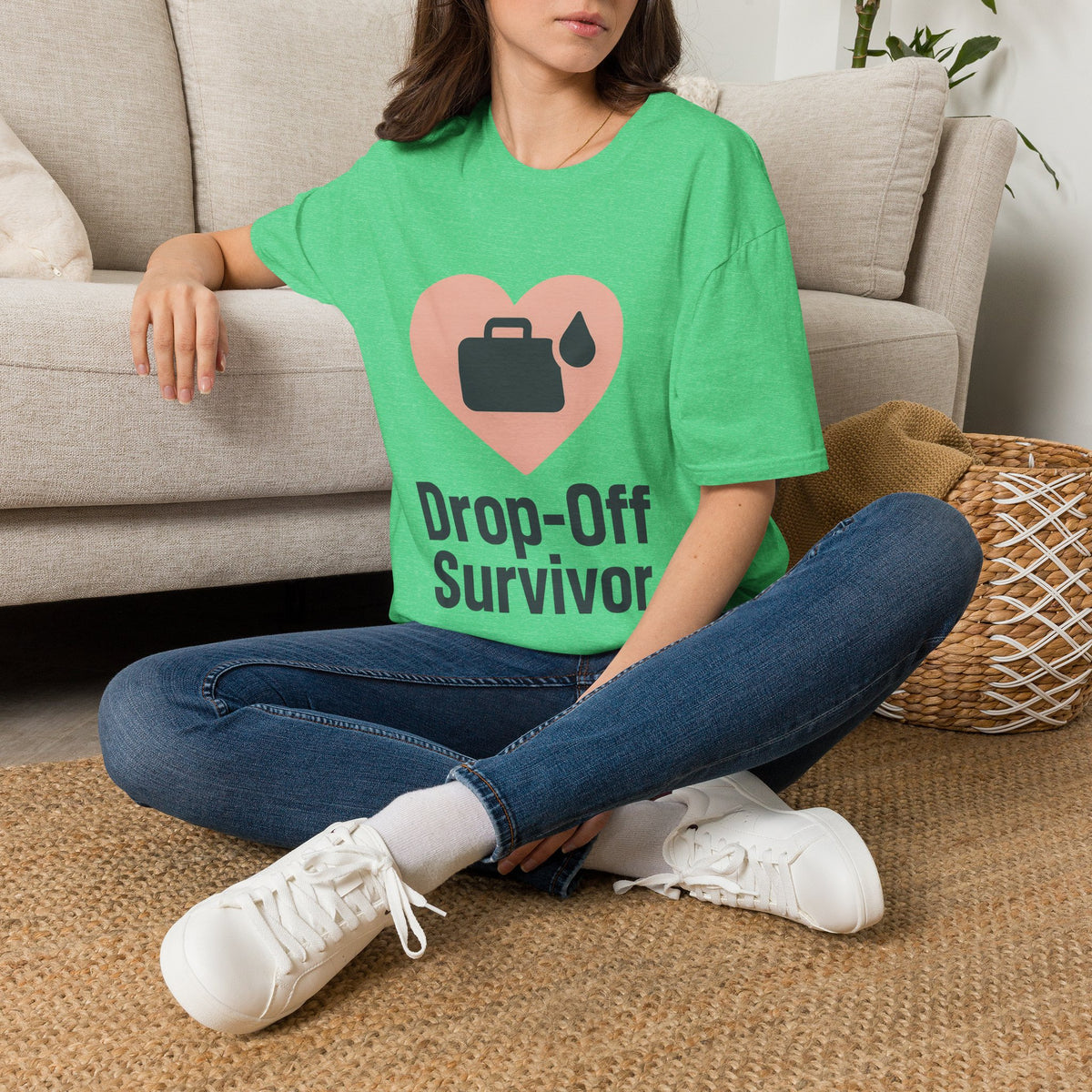 Drop-Off Survivor T-Shirt — Heart & Inkjet Printer Rescue Tee - Trending Now - August 2026