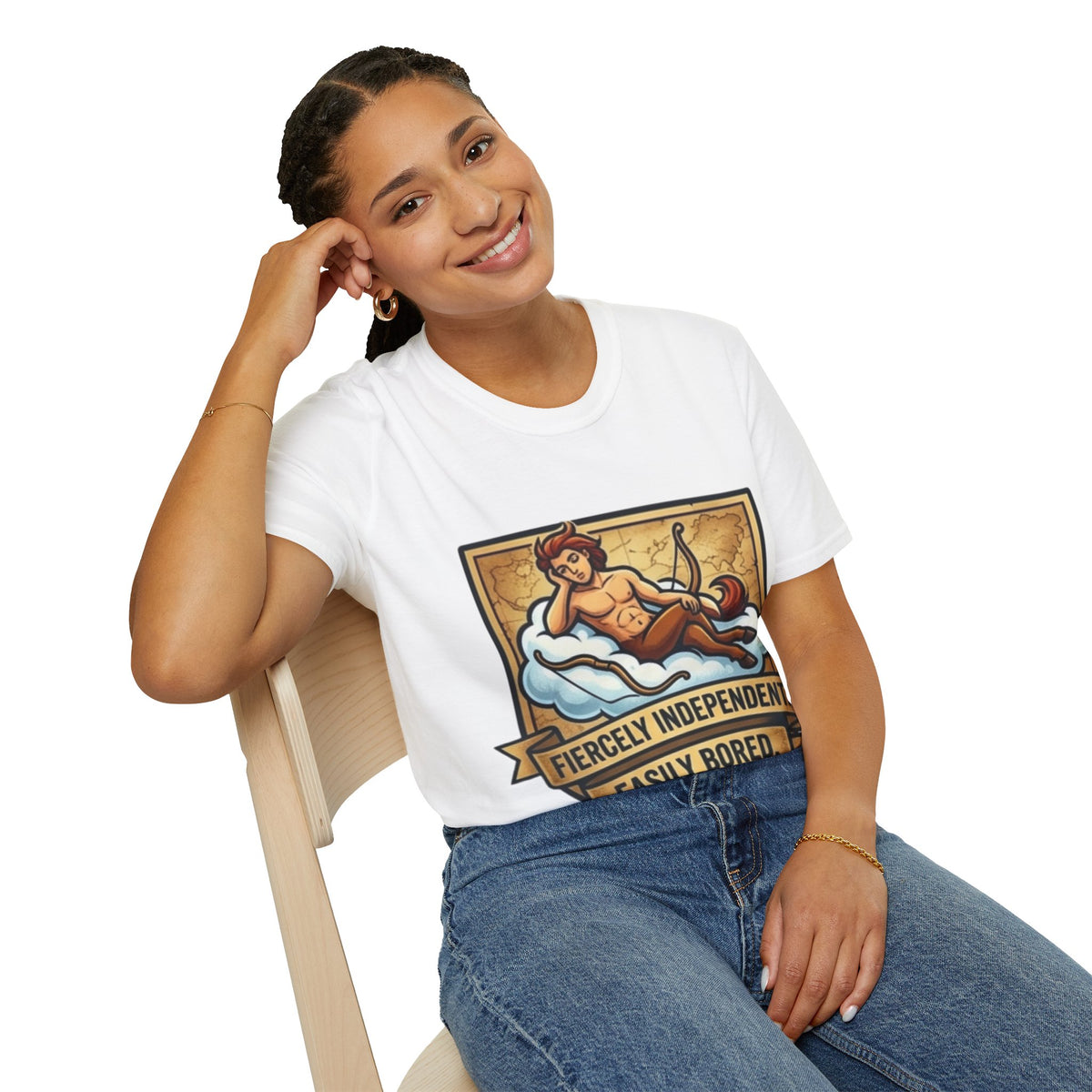 Sagittarius Zodiac T‑Shirt — Fiercely Independent, Easily Bored Astrology Tee