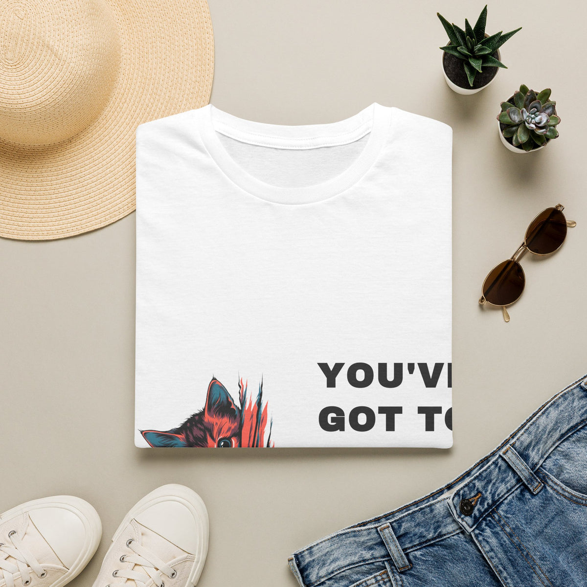 Youve Got To Be Kitten Me Funny Cat Pun White Graphic Tee - Trending Now - September 2026