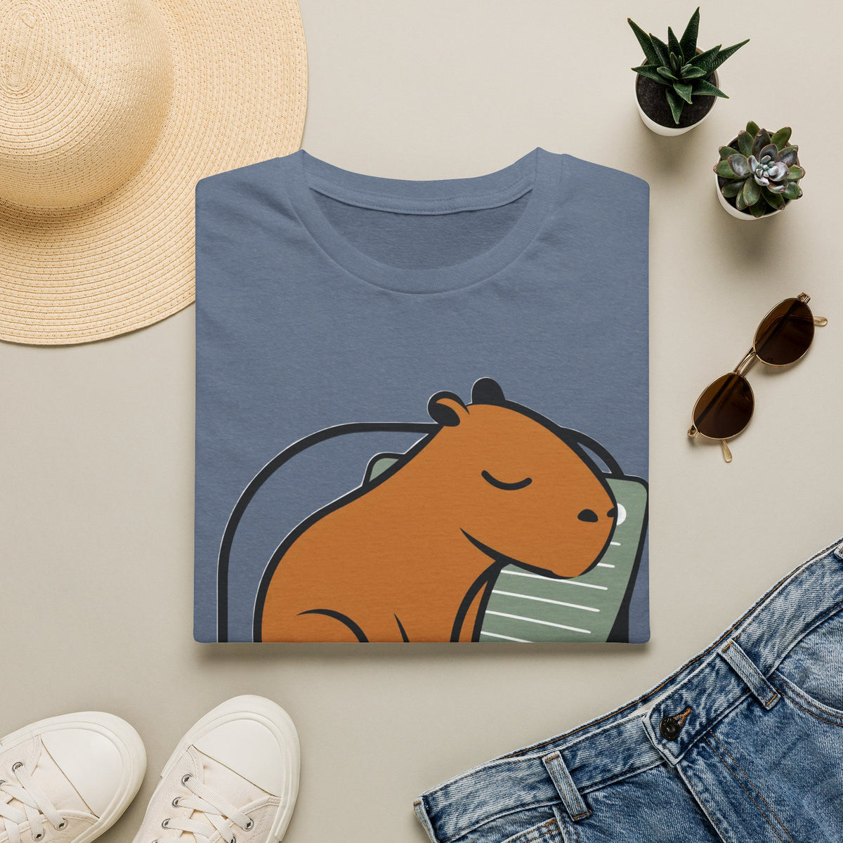 Capybara Nap T-Shirt — Cute Relaxed Capybara Illustration Tee - Trending Now - August 2026