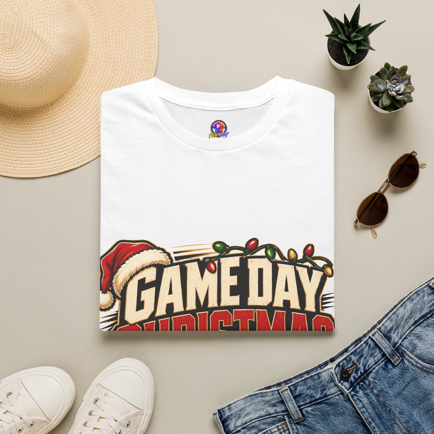 Game Day Christmas T-Shirt — Football Holiday Mode Tee