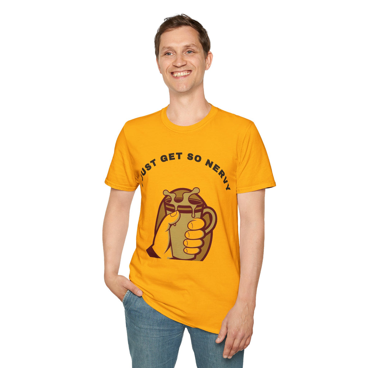T-Shirt — “I Just Get So Nervy” Nervous Sloth Graphic Tee - Trending Now - September 2026