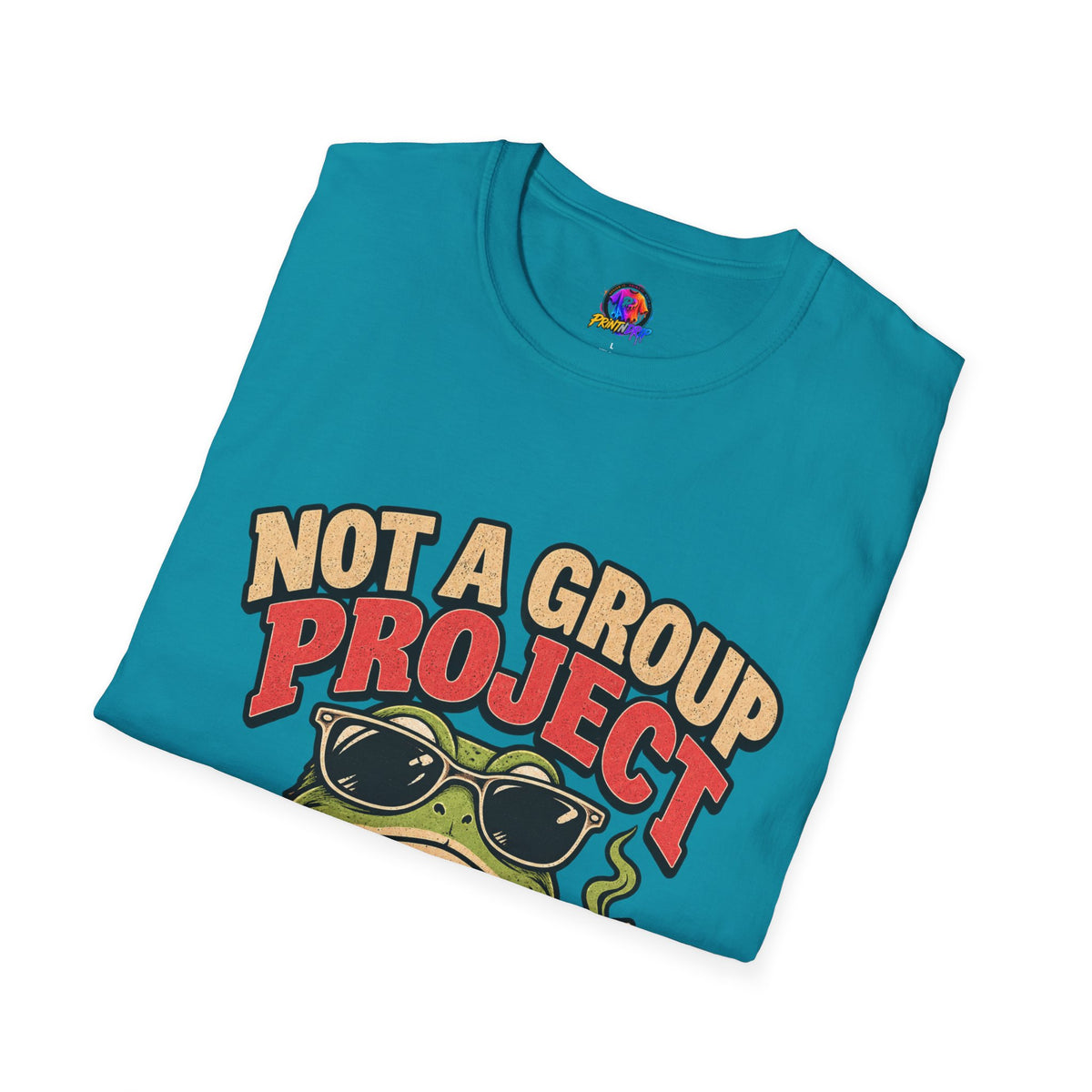 Not a Group Project Frog T-Shirt — "Socially Selective" Funny Introvert Tee