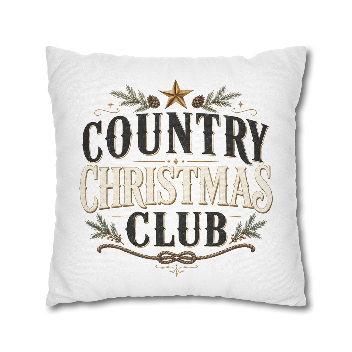 Christmas Country Christmas Club Pillowcase