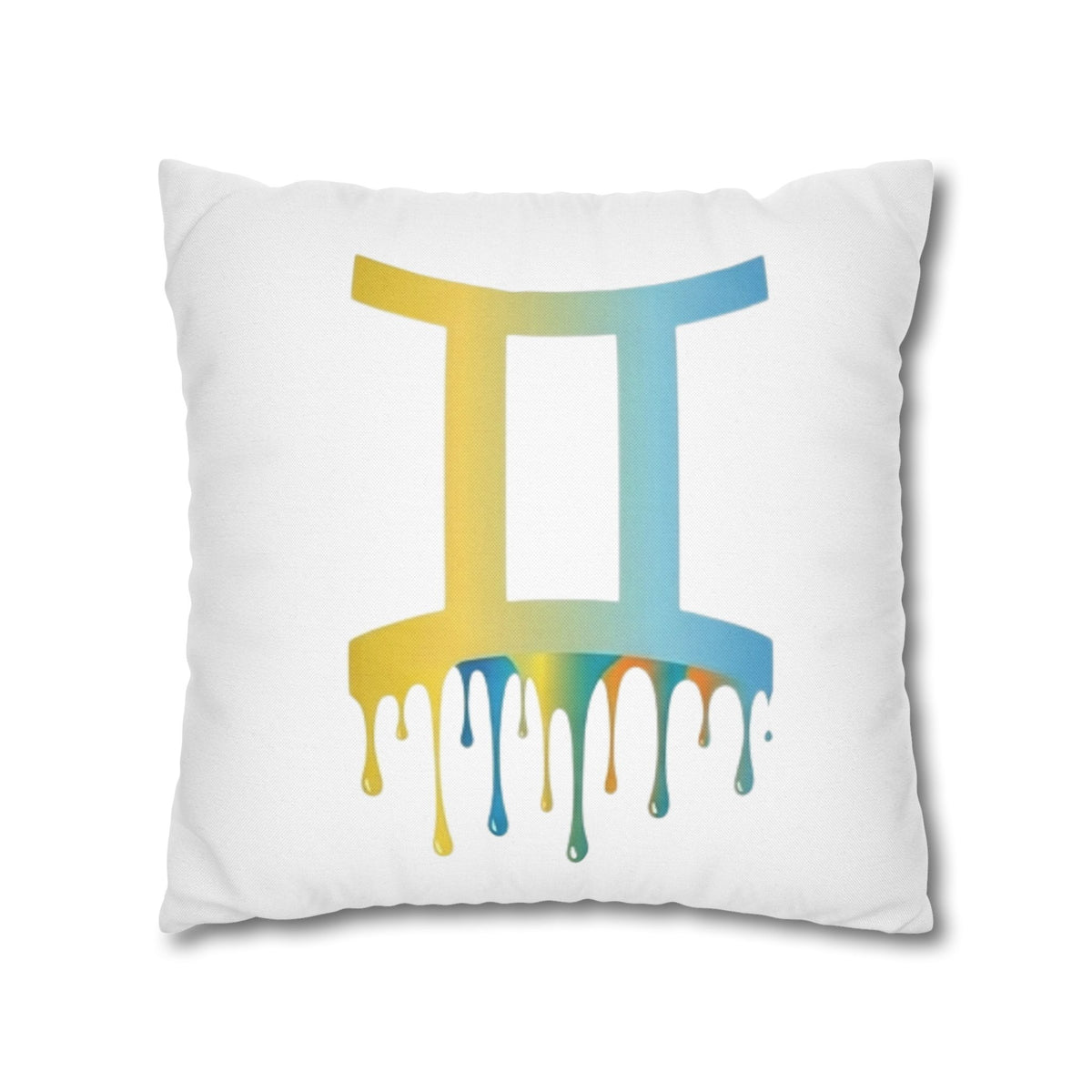 Gemini Drip Zodiac Pillow pillowcase Spun Square Pillowcase