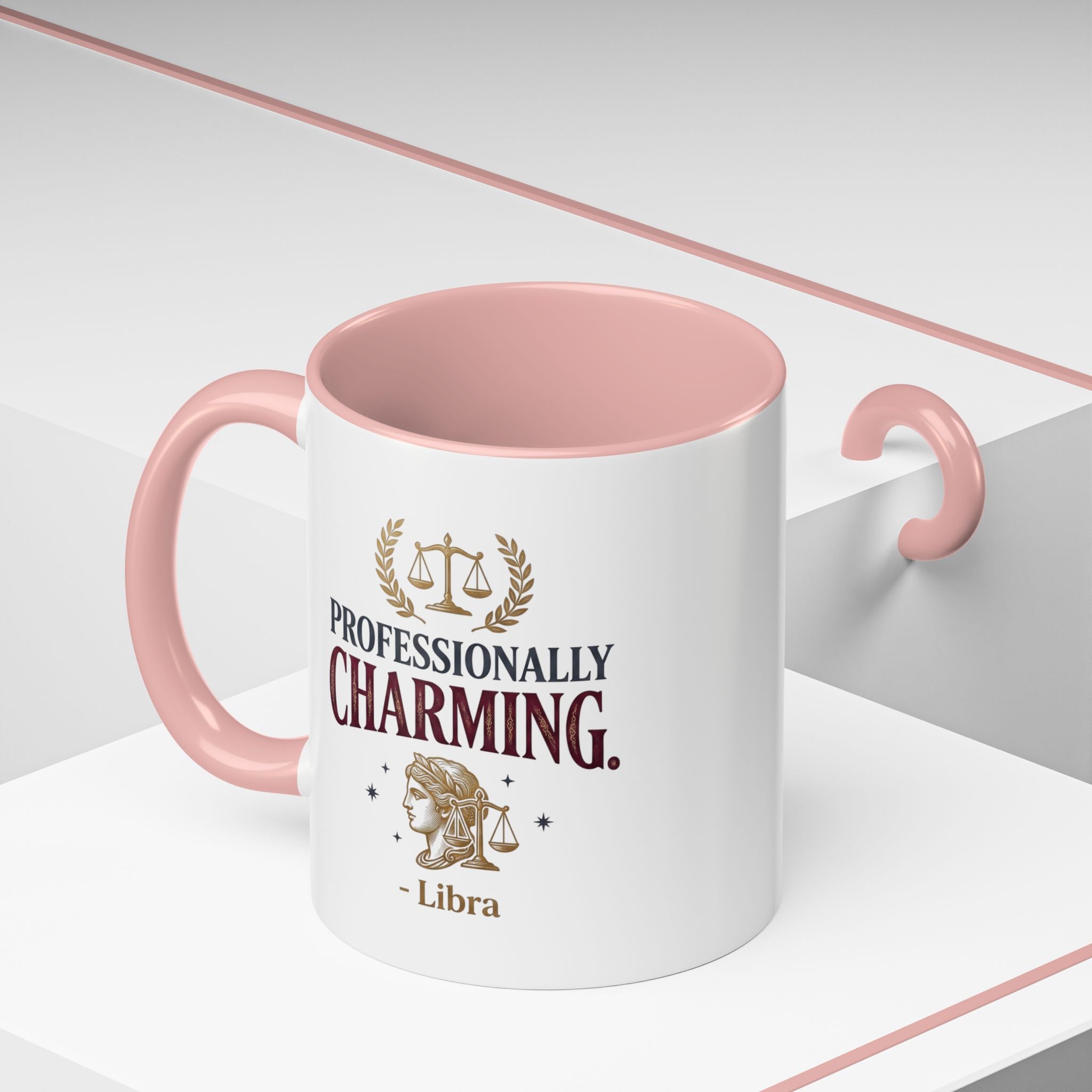 Libra 'Professionally Charming' Accent Coffee Mug — Zodiac Astrology Gift