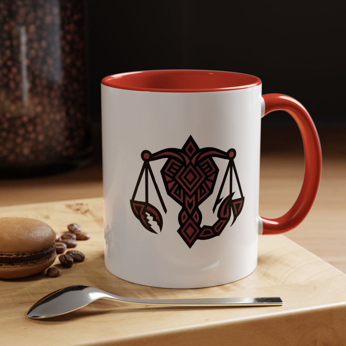 Scorpio Zodiac Scales Coffee Mug — Zodiac Balance Accent Mug
