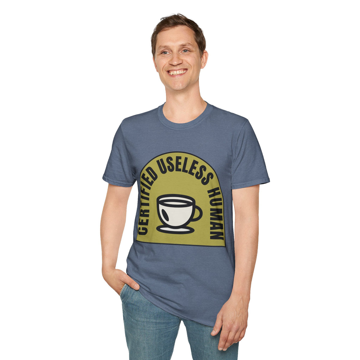 Certified Useless Human T-Shirt — Funny Coffee Lover Graphic Tee - Trending Now - August 2026