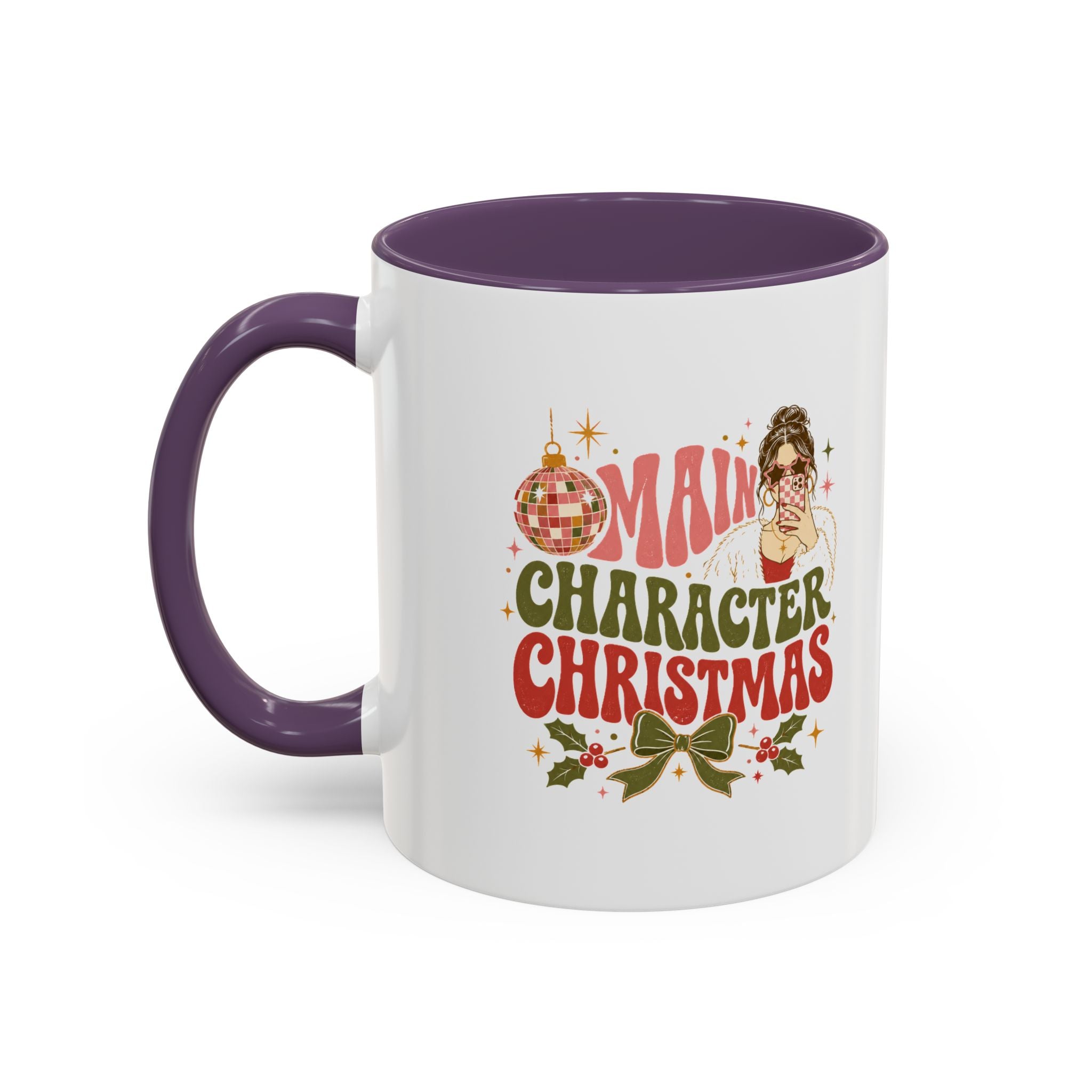 Modern Day Christmas Main Character Christmas Mug — Funny Holiday Coffee Cup