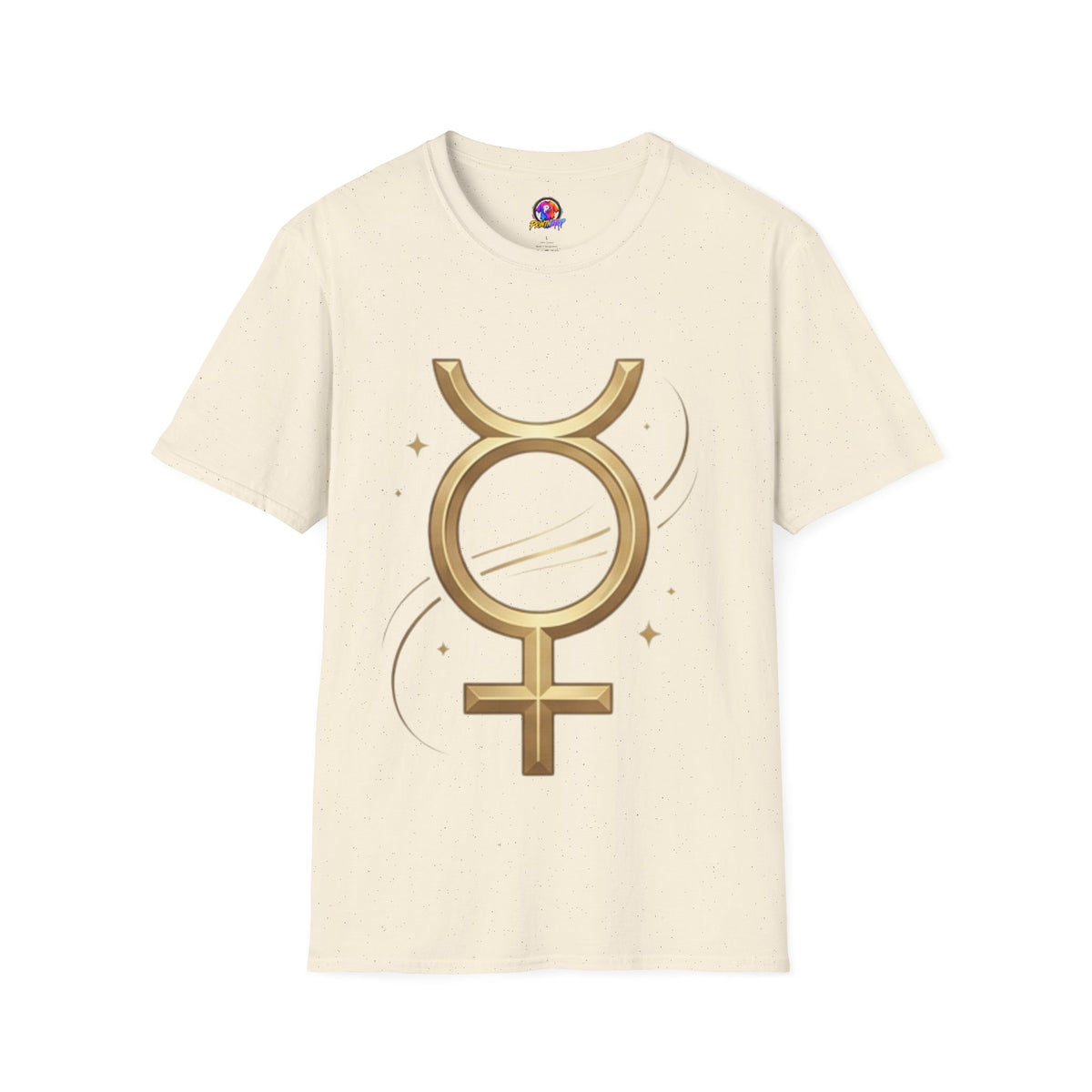 Gold Mercury Astrology Symbol Tee T-Shirt