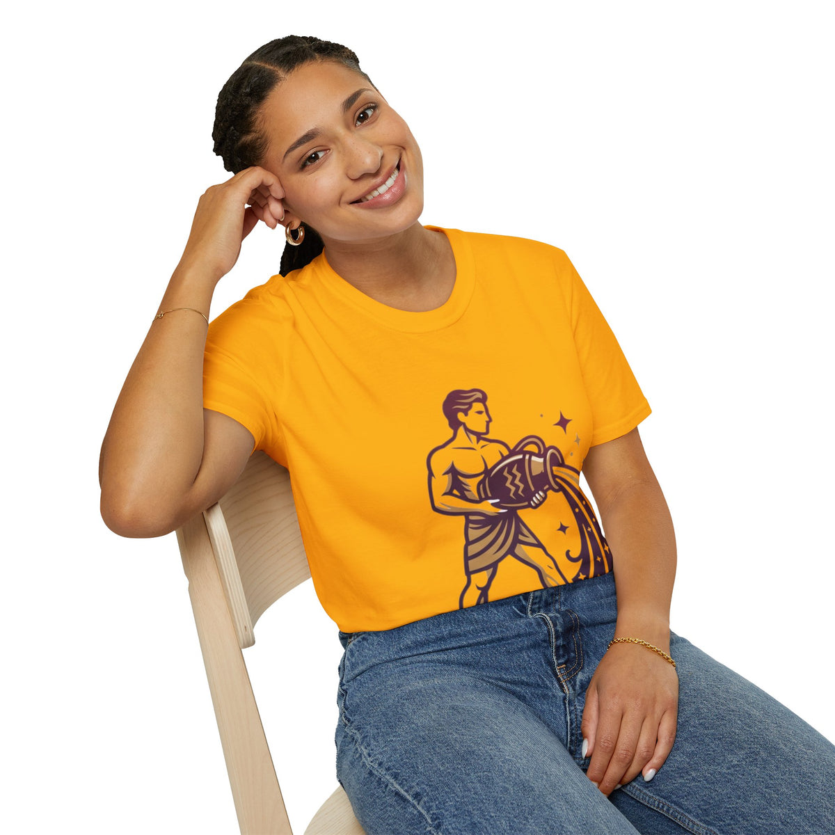 Aquarius Zodiac T-Shirt — Water Bearer Astrology Tee