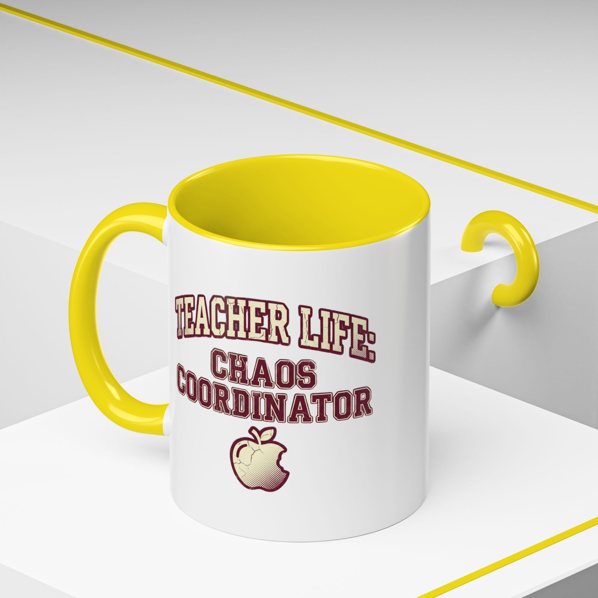 Funny Teacher Life Chaos Coordinator Coffee Mug — Accent Mug