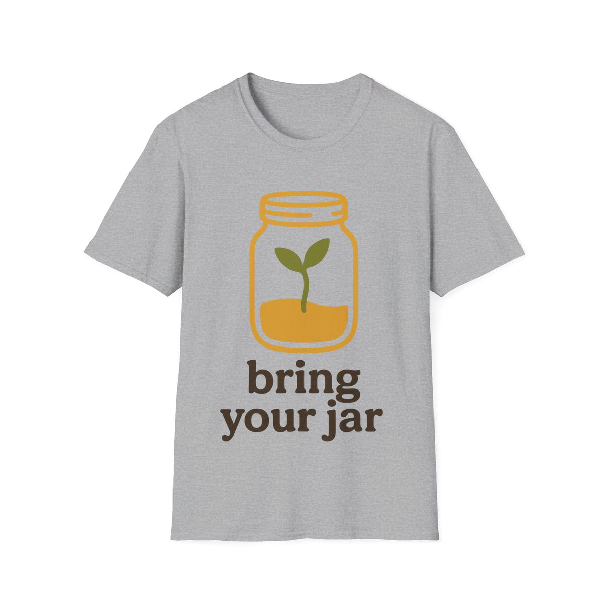 "Bring Your Jar" Zero Waste Eco Friendly Tee - Minimalist Sustainable Mason Jar White T-Shirt - Trending Now - September 2026