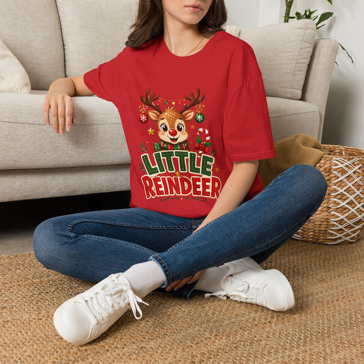 Little Reindeer T-Shirt — Cute Christmas Holiday Kids & Family Shirt