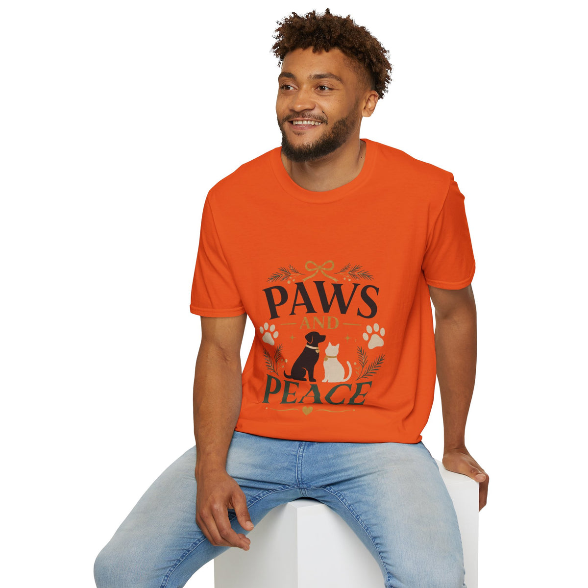Paws and Peace T-Shirt — Cozy Pet Lover Tee
