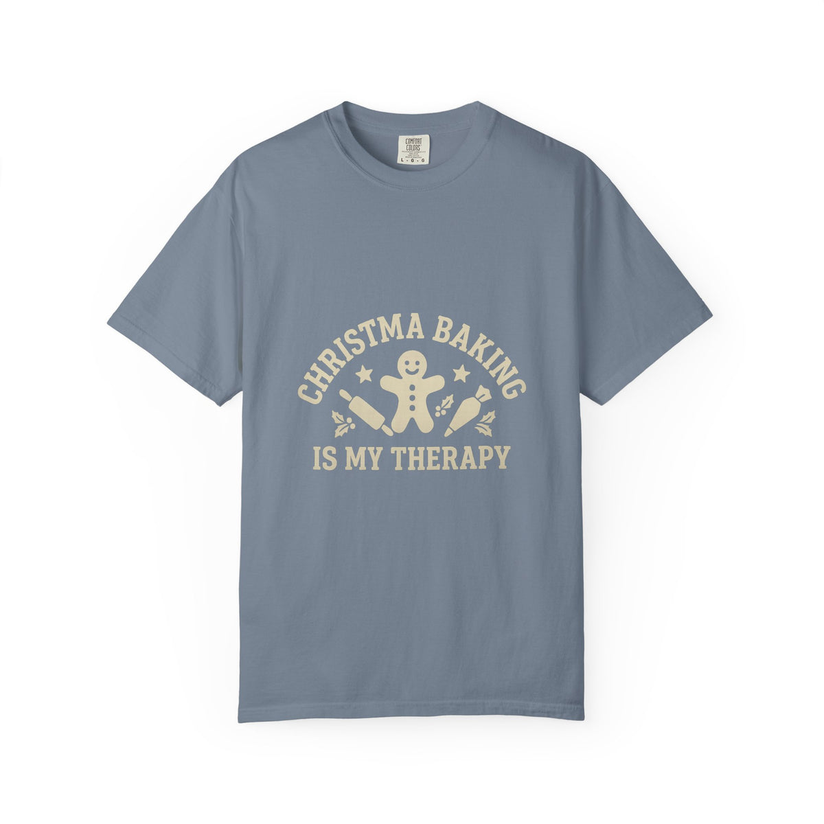 Christmas Baking T-Shirt — "Christmas Baking Is My Therapy" Gingerbread Holiday Tee- Trending Now - October 2026