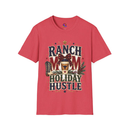 Ranch Mom Holiday Hustle T-Shirt — Festive Western Mom Tee