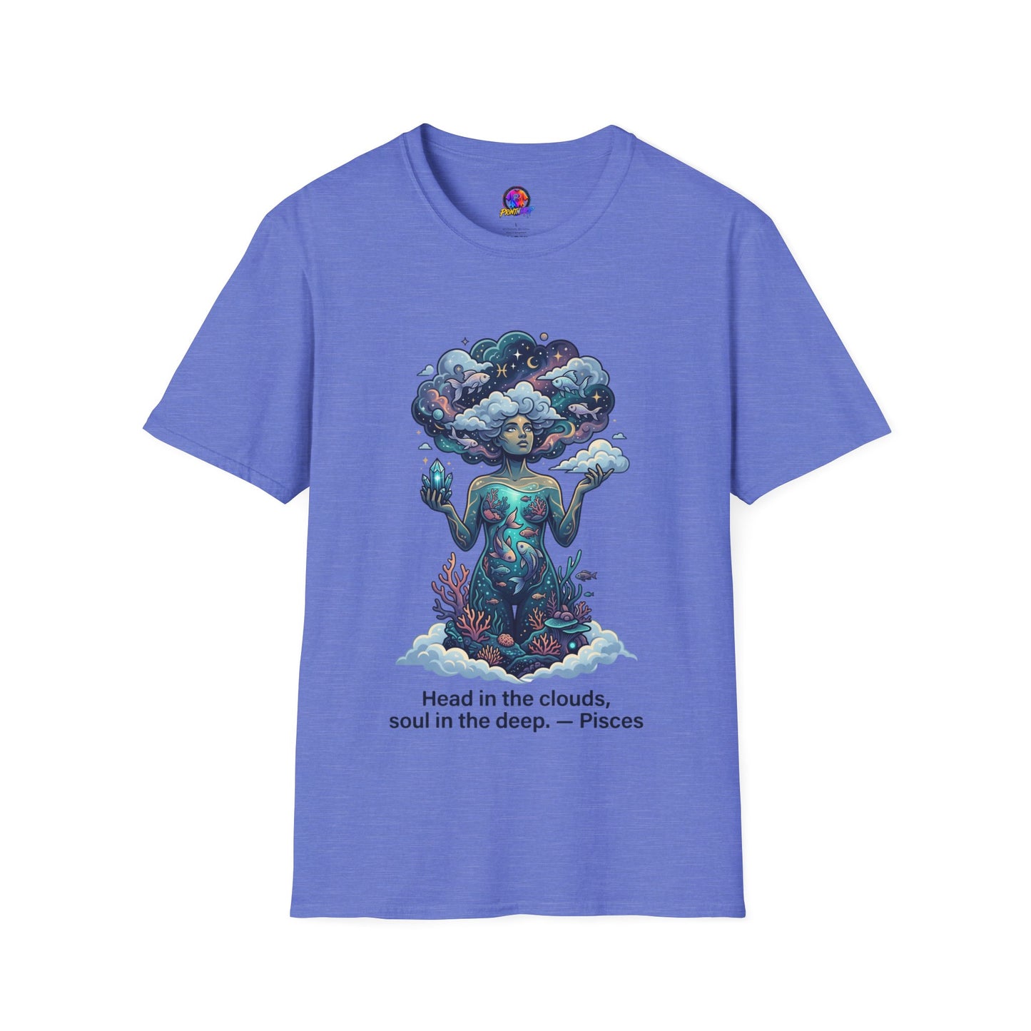 Dreamscape Goddess T-Shirt — 'Head in the Clouds' Surreal Art Tee