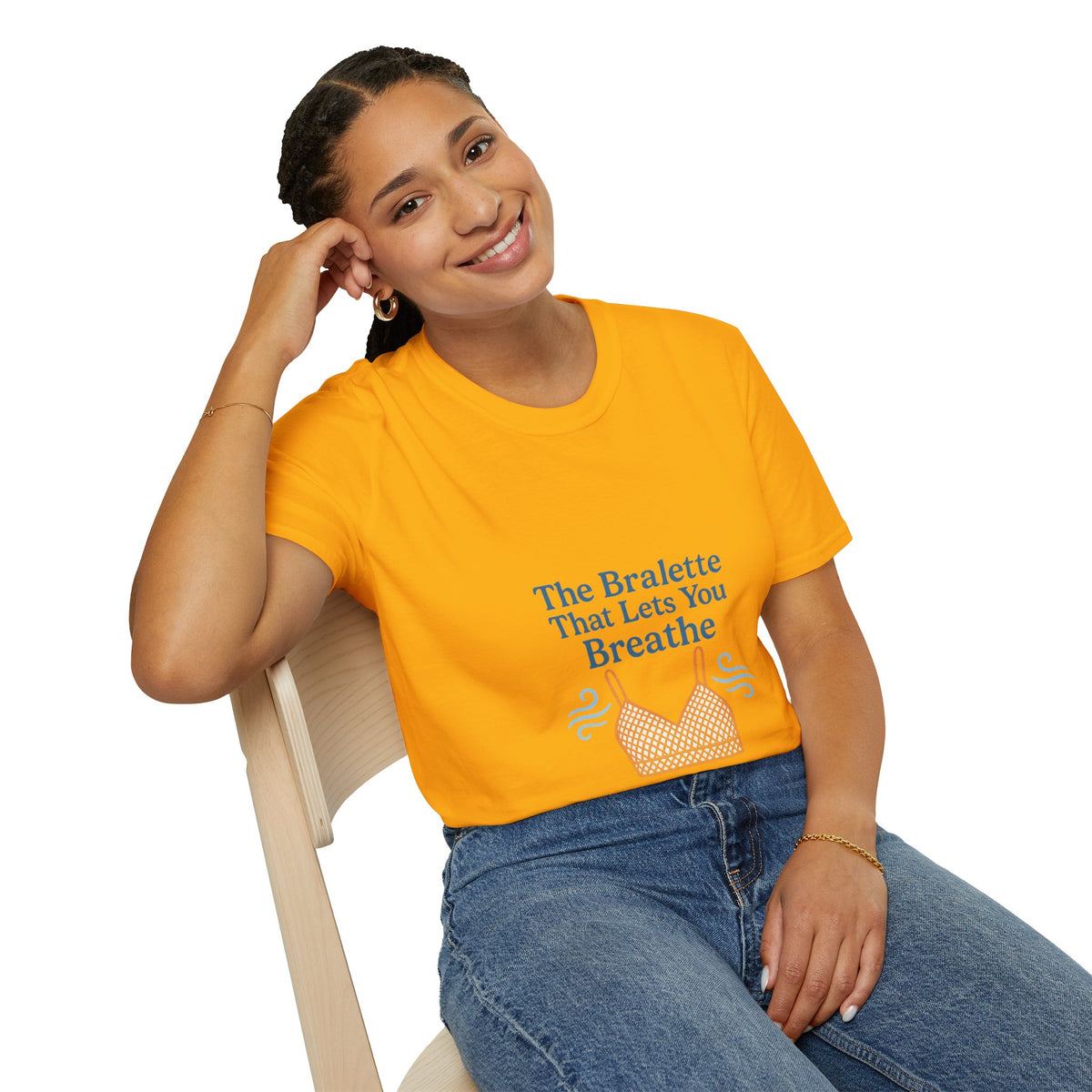 T-Shirt — "The Bralette That Lets You Breathe" Graphic Tee - Trending Now - October 2026