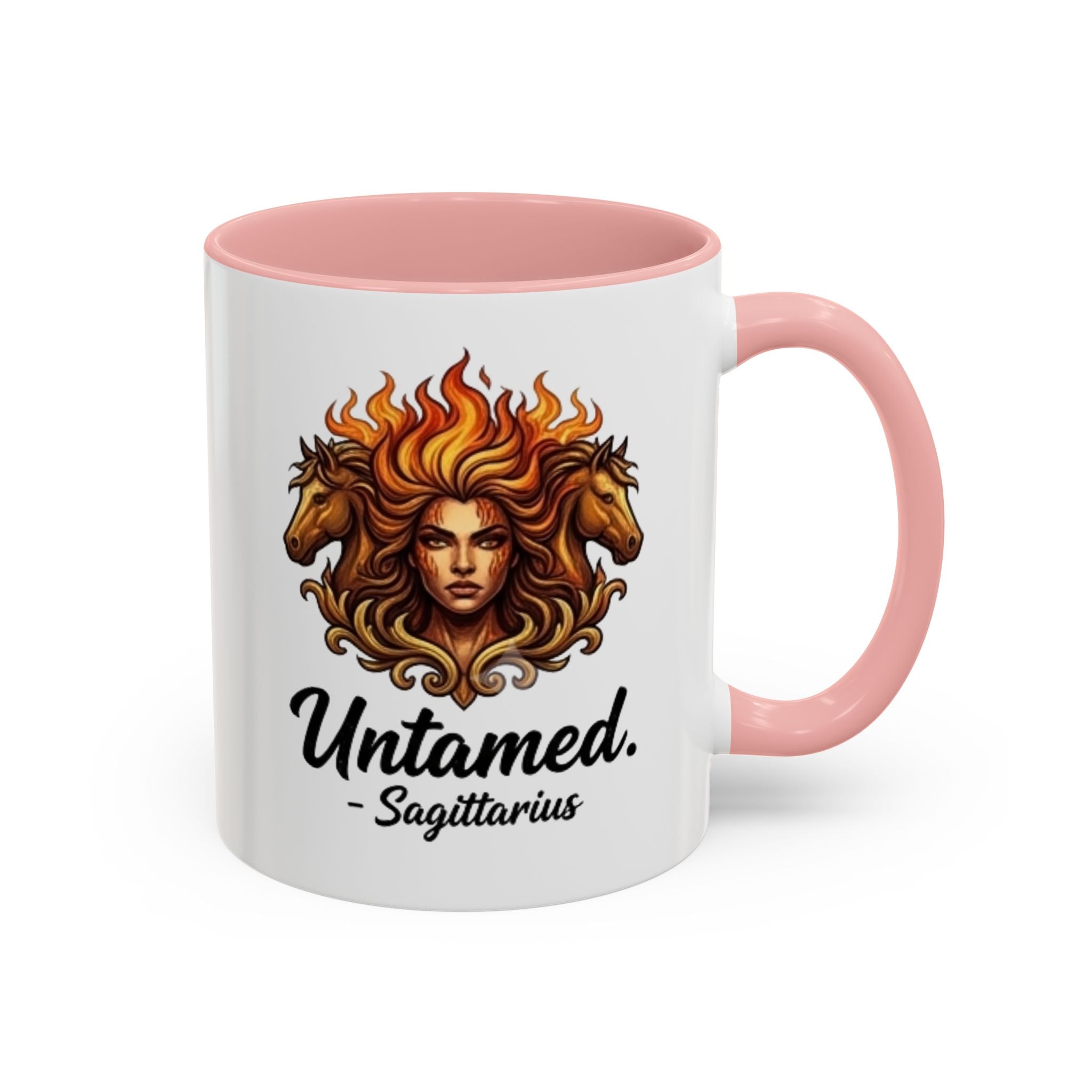 Untamed Sagittarius Coffee Mug — Zodiac Archer Accent Mug (11 oz)