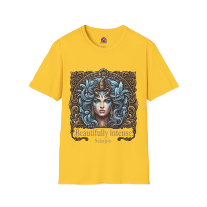 Scorpio Astrology T-Shirt — "Beautifully Intense" Zodiac Graphic Tee