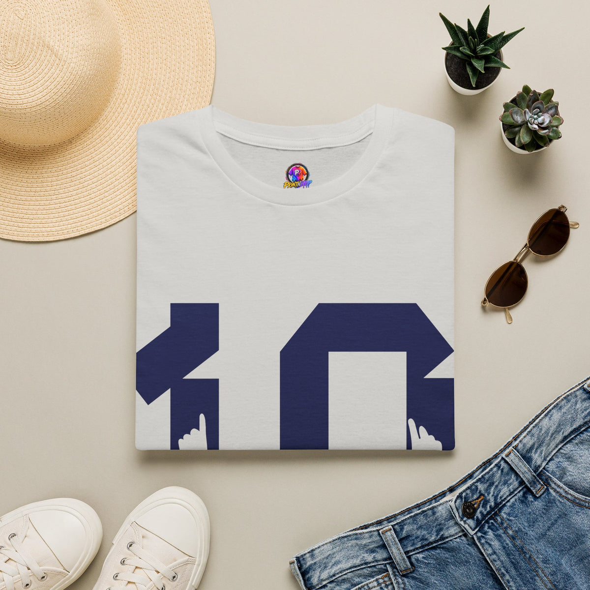 Number 10 Jersey T-Shirt — Retro Athletic Graphic Tee