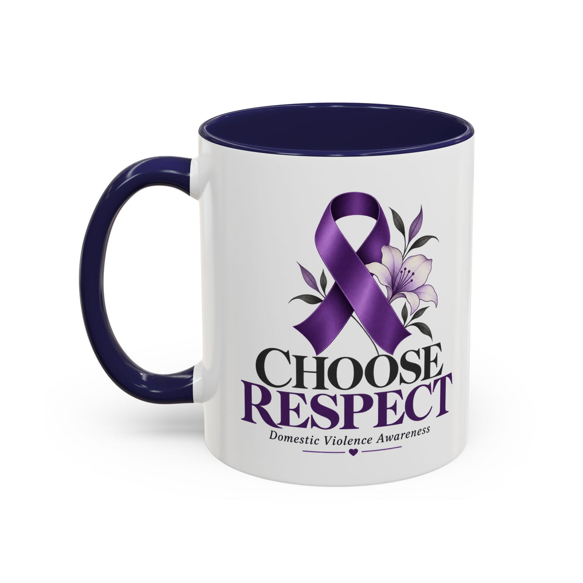 Choose Respect - Domestic Violence Awareness Coffee Mug (Accent, 11/15oz)