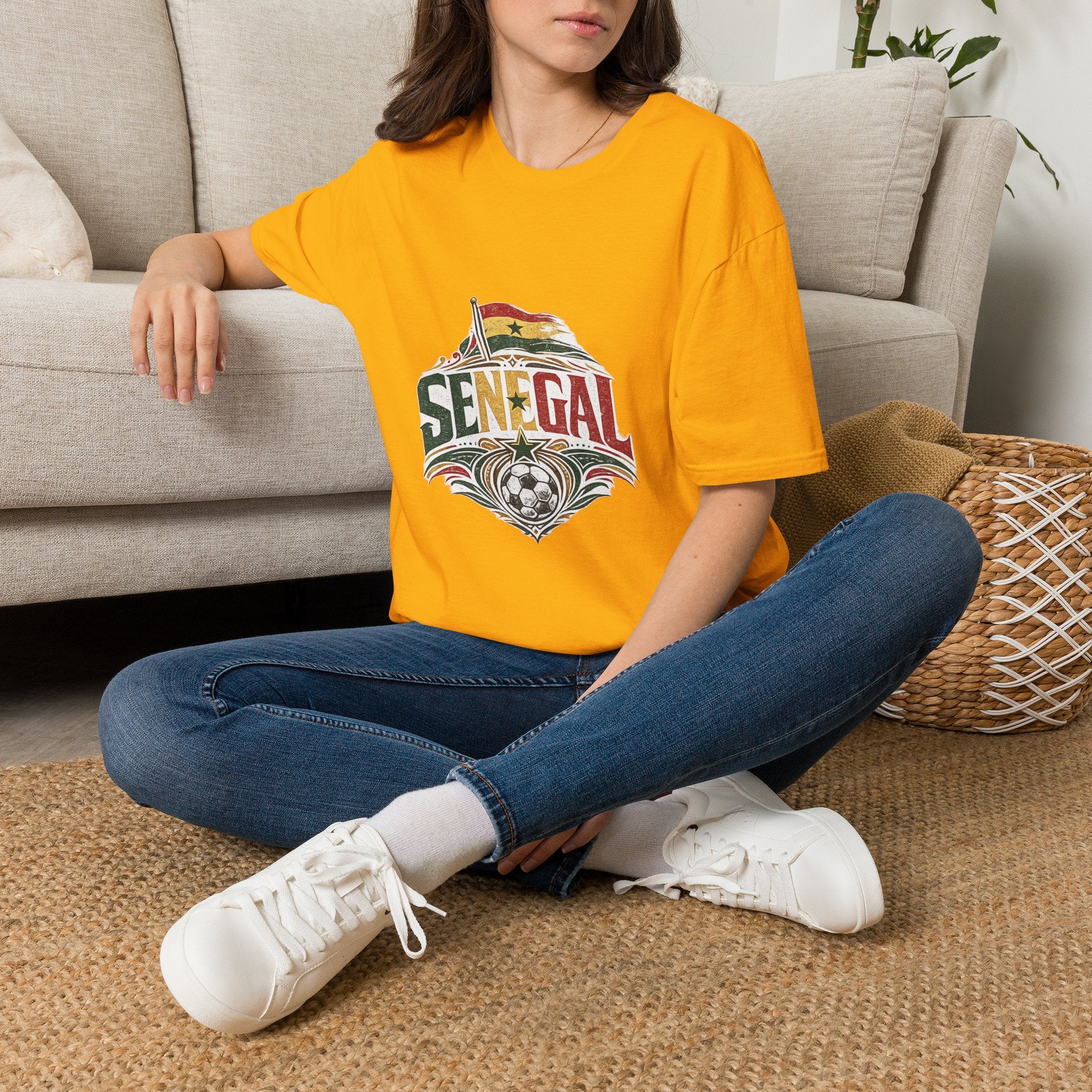 Senegal Flag Graphic T-Shirt — Vintage Senegal Pride Tee