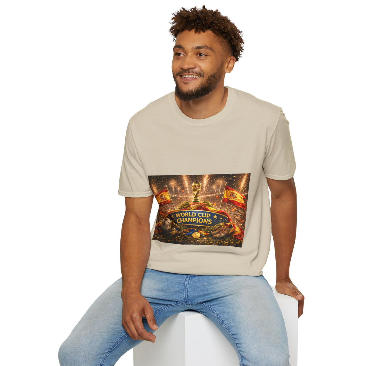 World Cup Champions T-Shirt — Spanish Football Victory Design