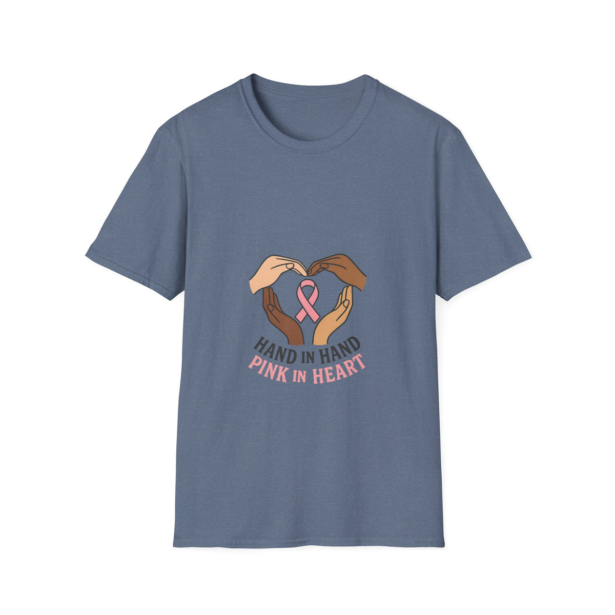 Breast Cancer Awareness T-Shirt — "Hand in Hand, Pink in Heart" Support Tee - Trending Now - October 2026