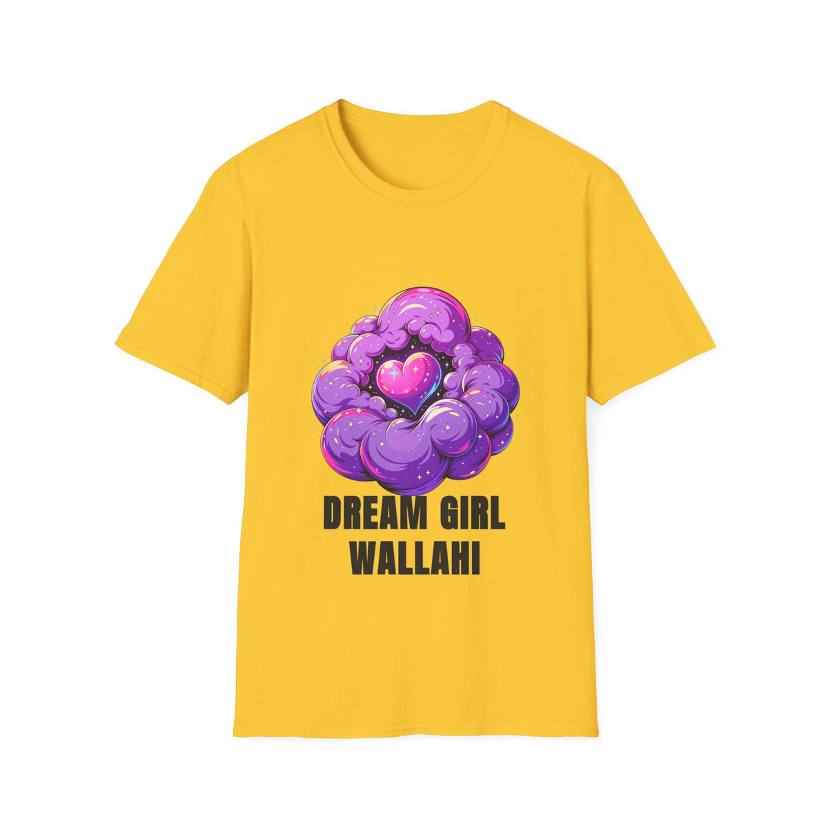 Dream Girl Wallahi T-Shirt — Cute Purple Heart Cloud Graphic Tee - Trending Now - August 2026