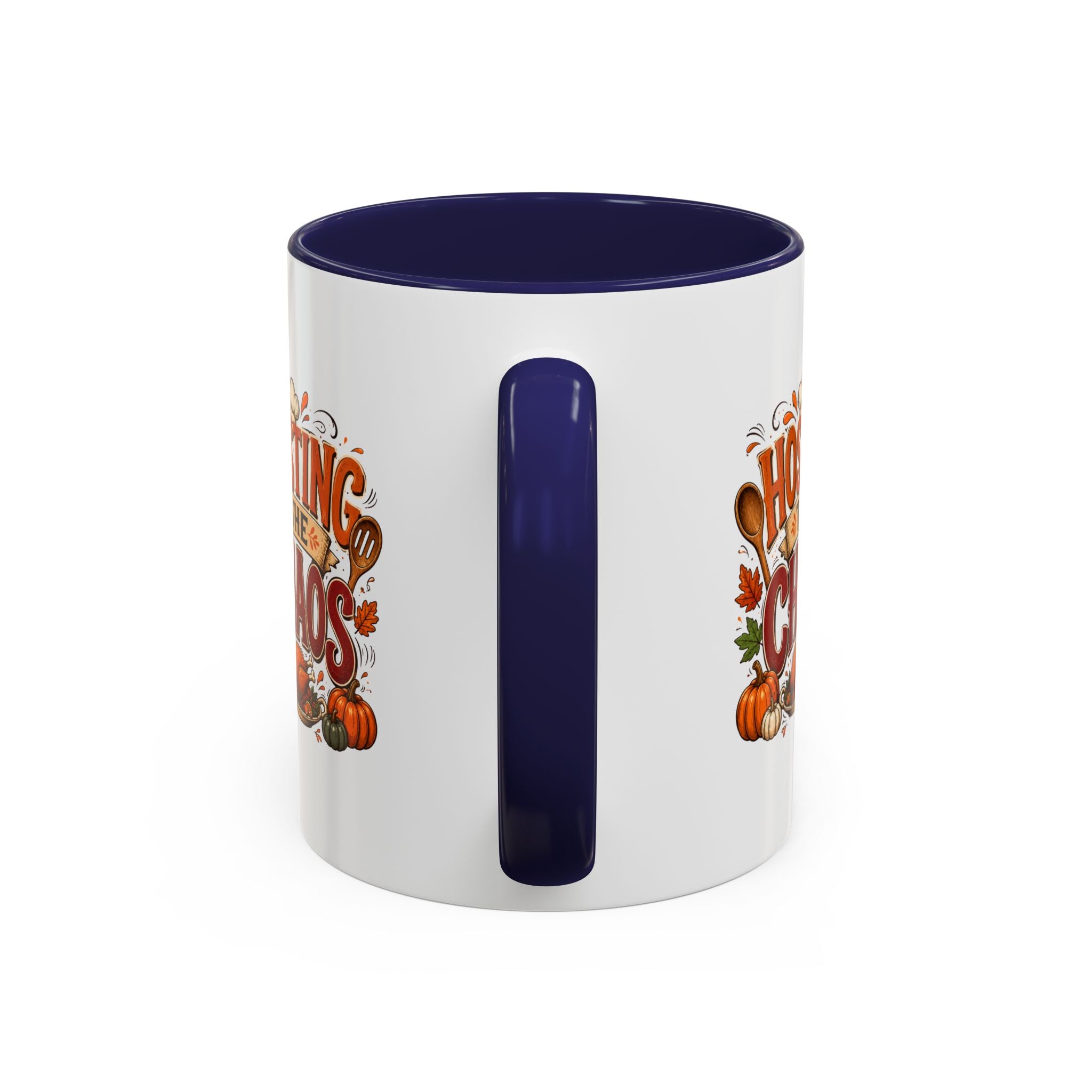 Thanksgiving Mug Hosting the Chaos Accent Coffee Mug — Thanksgiving Pumpkin Fall Kitchen Gift