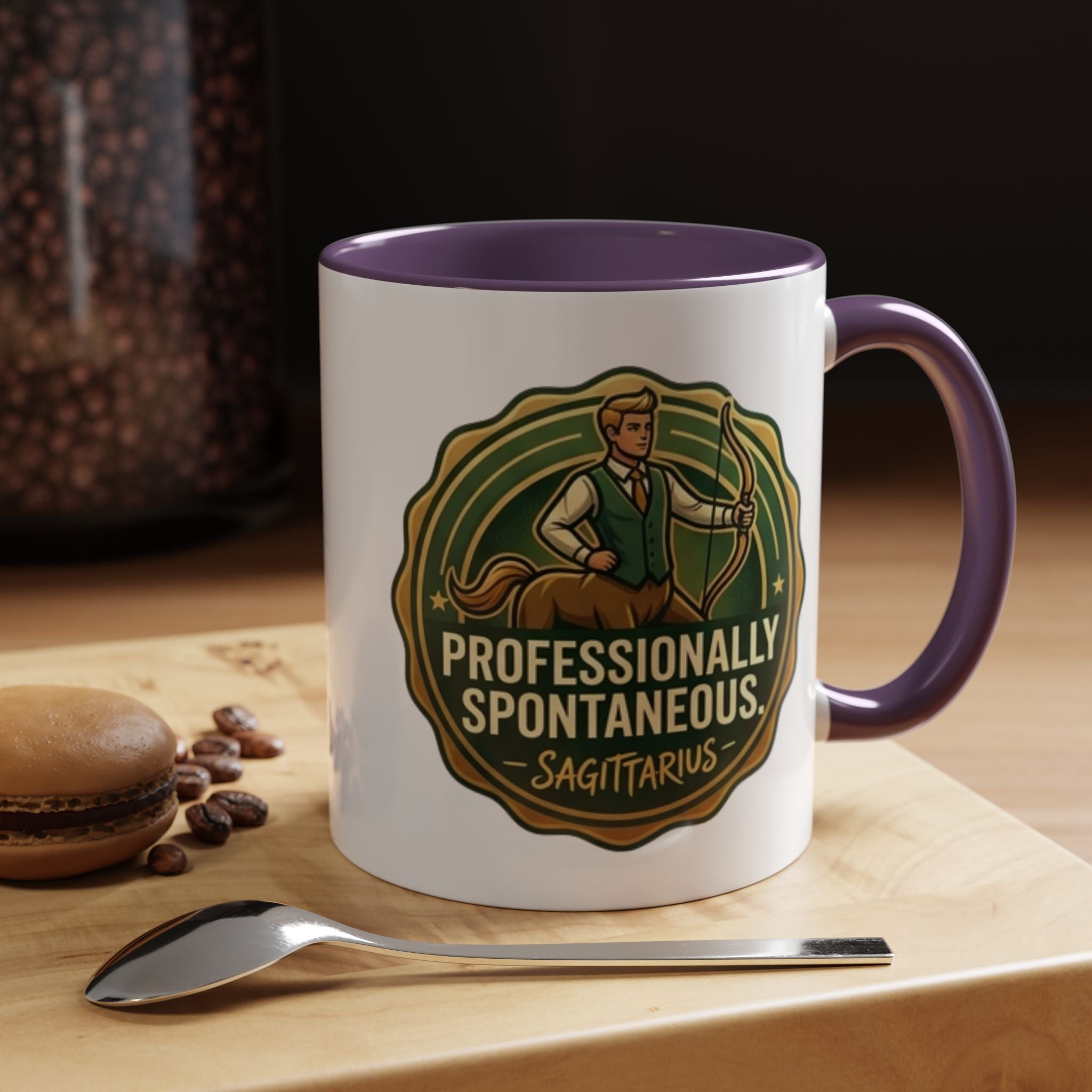 Sagittarius Coffee Mug - "Professionally Spontaneous" Zodiac Accent Mug